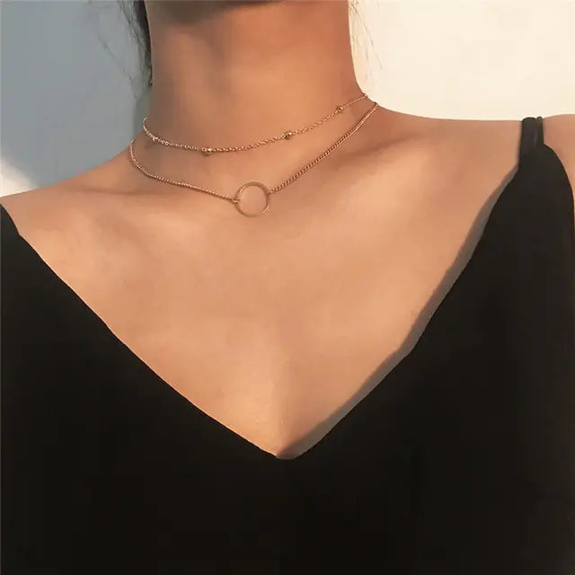 Square Crystal Necklace Set