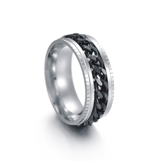 Titanium Rotating Fidget Ring