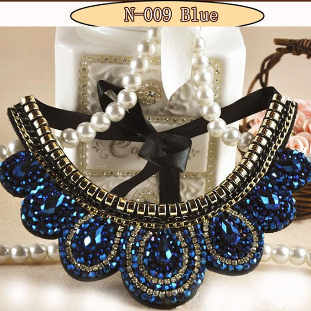 Crystal Elegance Statement Choker Necklace