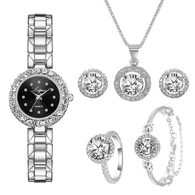 Radiant Elegance Crystal Watch Set