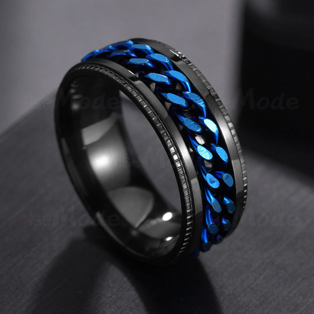 Cool Rotatable Stainless Steel Ring