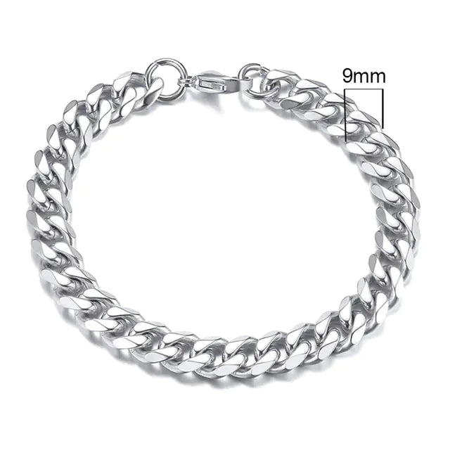 Men's Chunky Curb Chain Bracelet