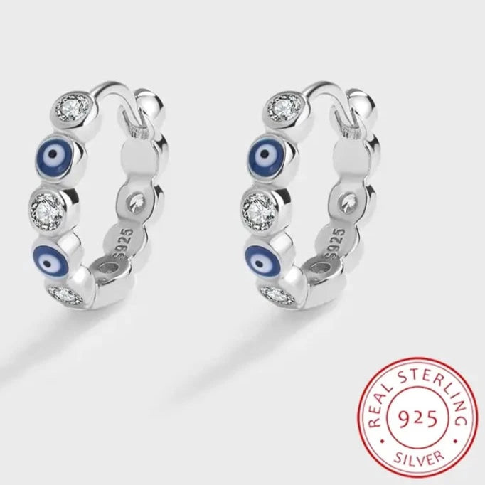 Sapphire Round Full Diamond Earrings