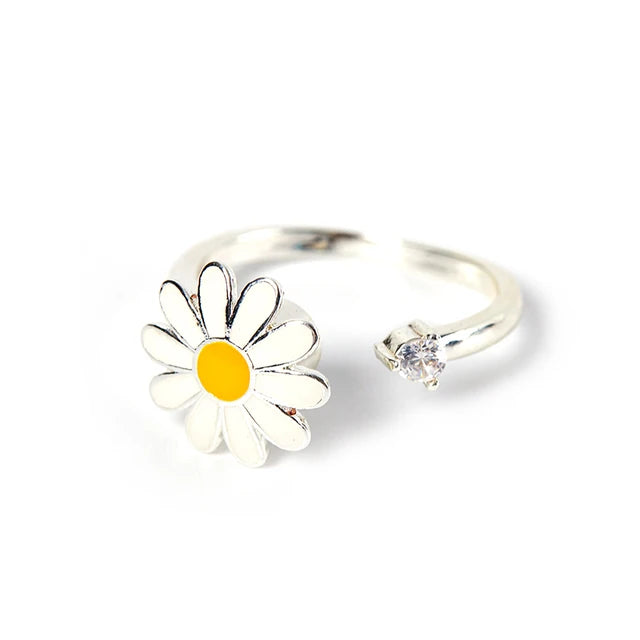 Adjustable Spinning Sunflower Anti Stress Ring