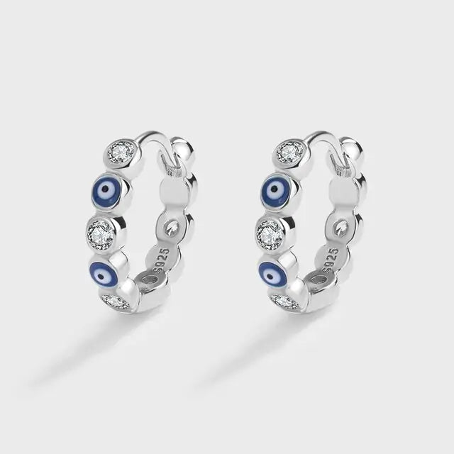 Sapphire Round Full Diamond Earrings