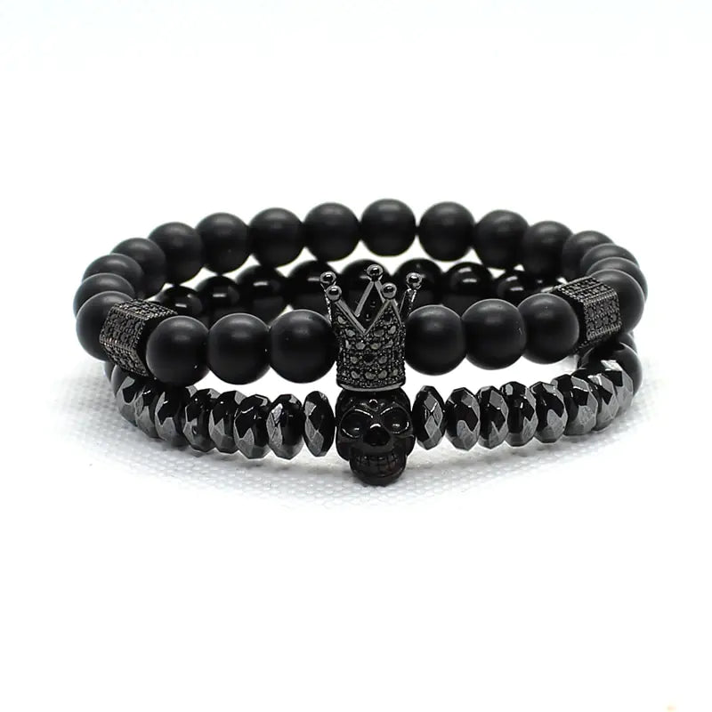 Matte Oxyn Stone Beads Bracelet