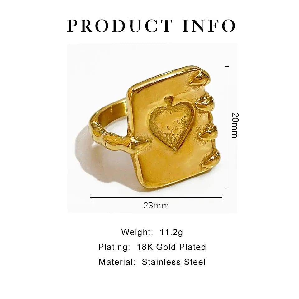 Gold Plated Magic Book Ring