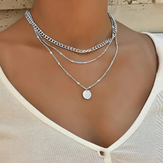 Square Crystal Necklace Set