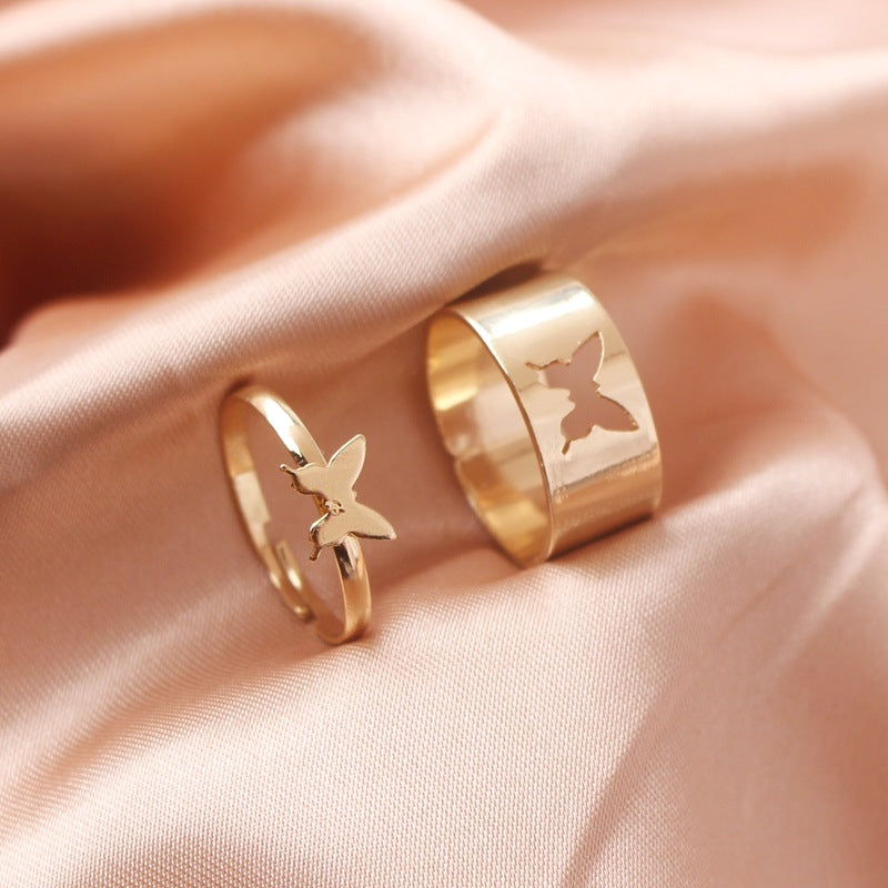 Elegant Butterfly Rings