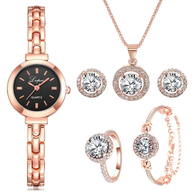 Radiant Elegance Crystal Watch Set