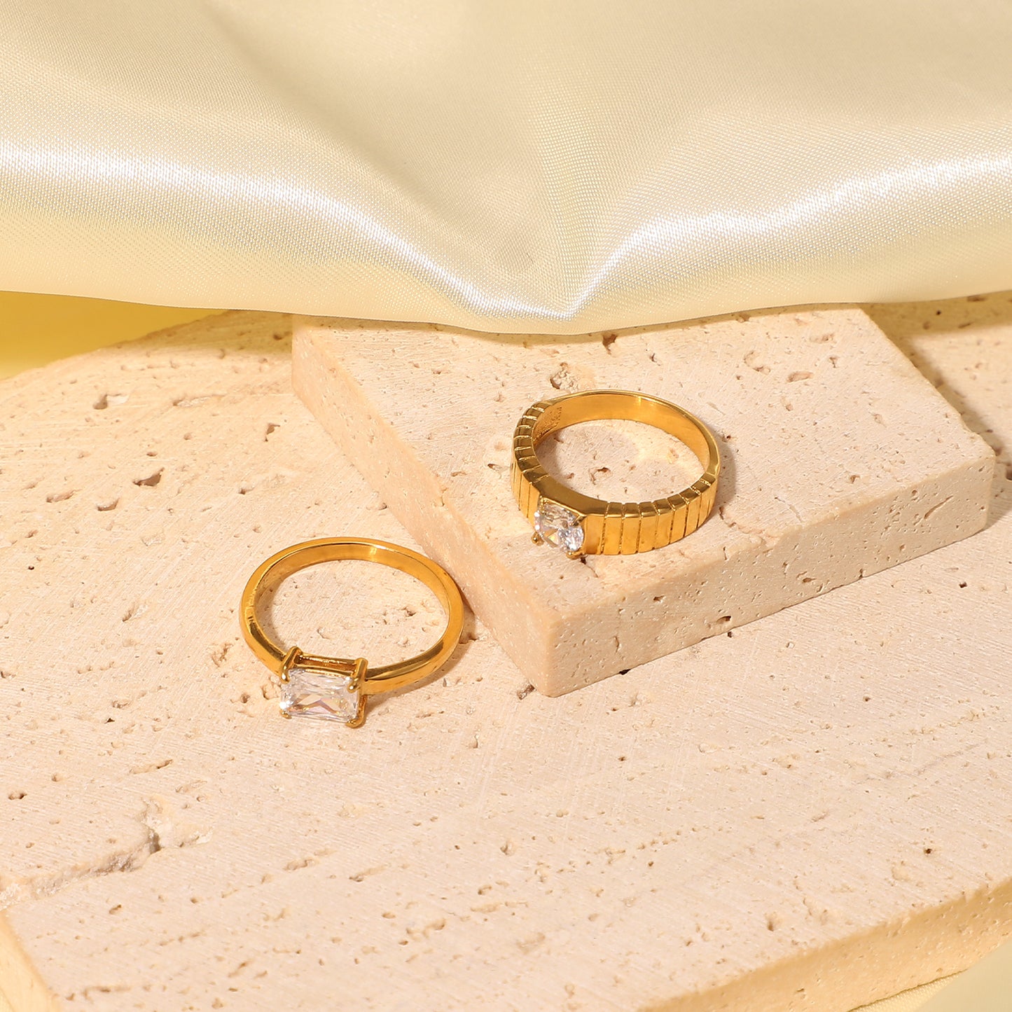 18k Gold Stacking Rings - Create Your Unique Style
