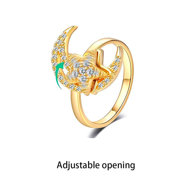 Rotating Four-Leaf Clover Ring - Elevate Your Style, Relieve Your Stress