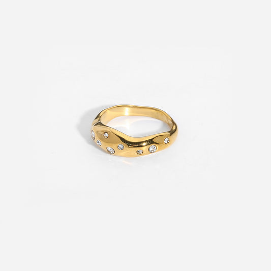 Gold Serpent Statement Ring