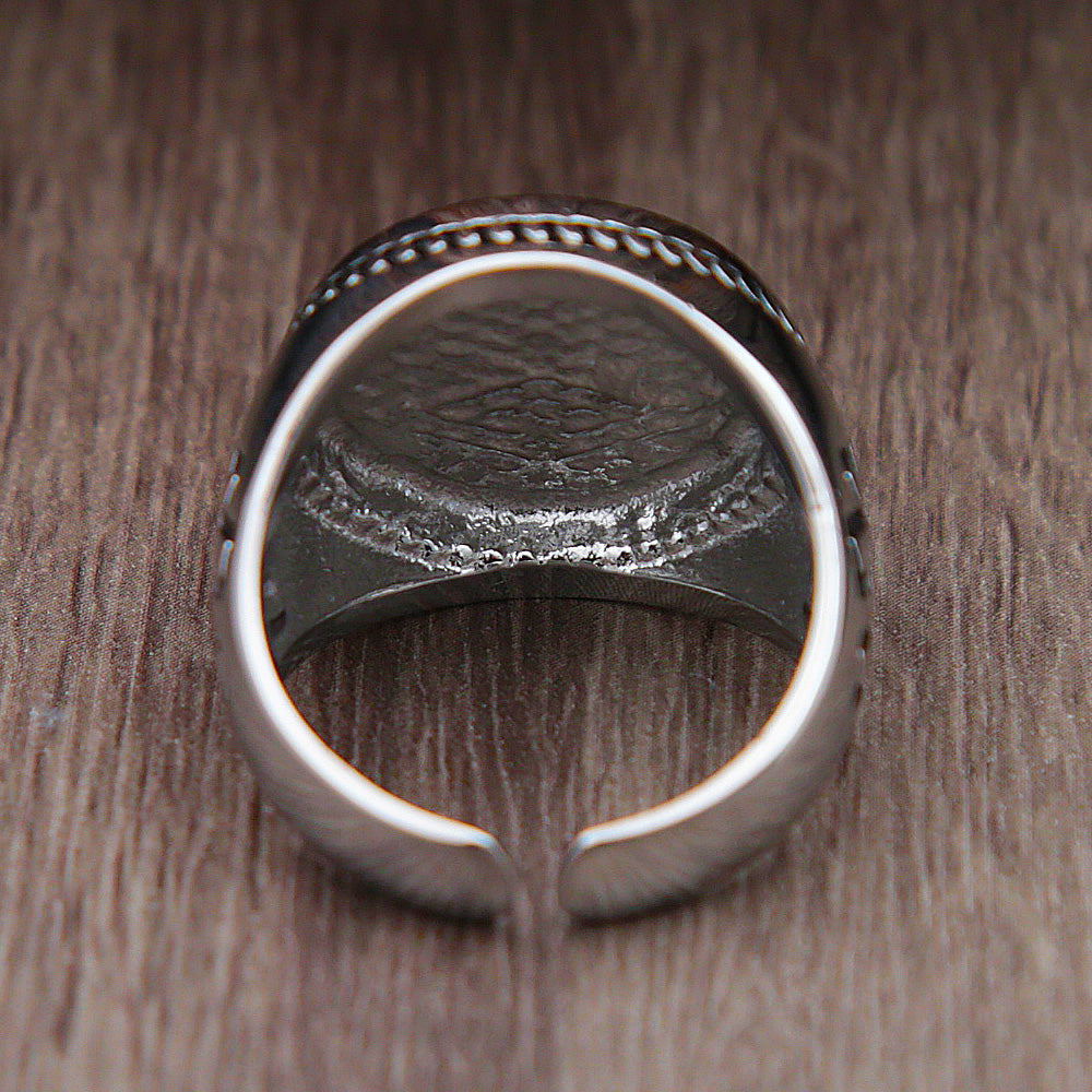 Vintage Nordic Stainless Steel Ring