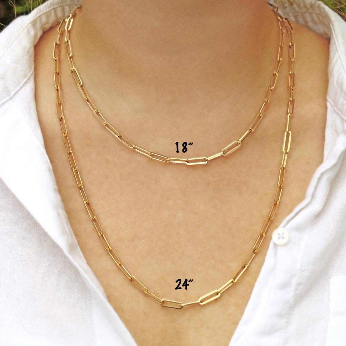 Luxurious Gold Rope Chain Women Necklace