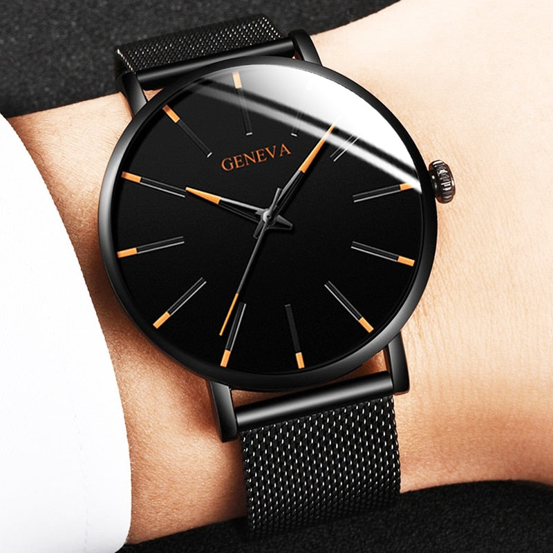 Simplicity in Steel Minimalist Stainless Steel Men's Watch