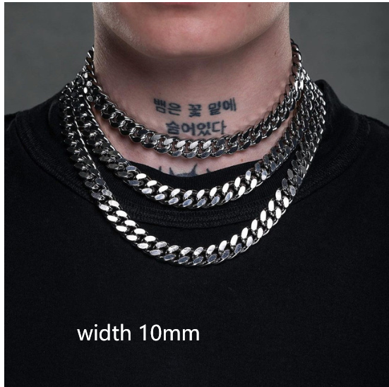 Titanium Steel Rope Cuban Chain Necklace