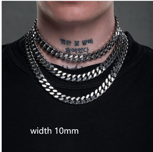 Titanium Steel Rope Cuban Chain Necklace