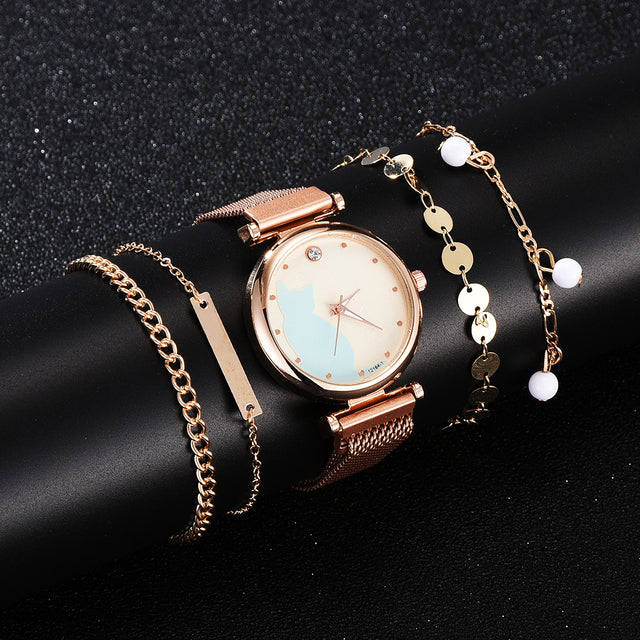 Elegance Ensemble Fashion Watch Set for Women