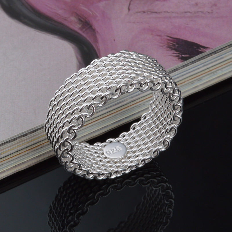 Handcrafted Geometric Weave Rings for Women