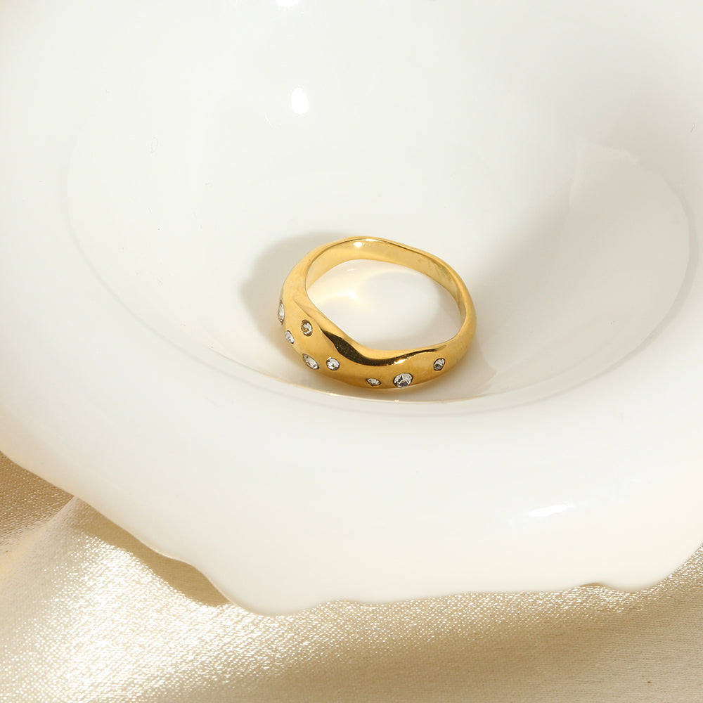 Gold Serpent Statement Ring