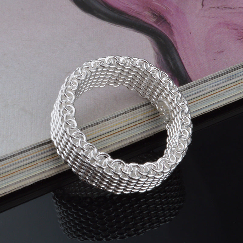 Handcrafted Geometric Weave Rings for Women