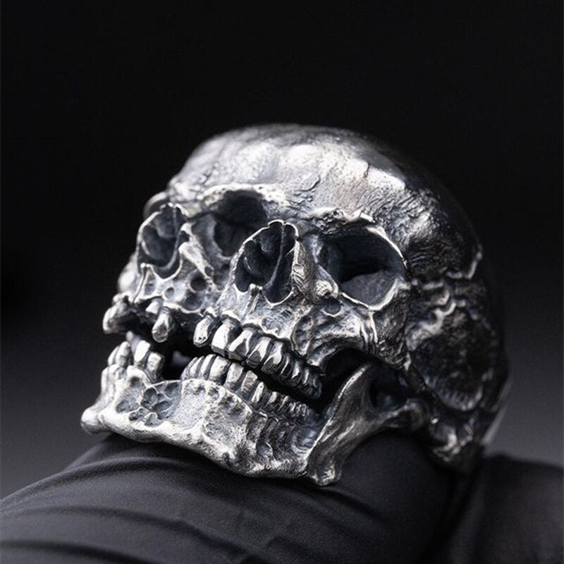 Gothic Skeleton Biker Rings for Men