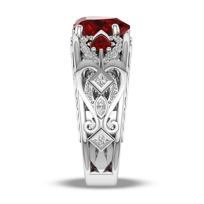 Passionate Red Heart Love Ring