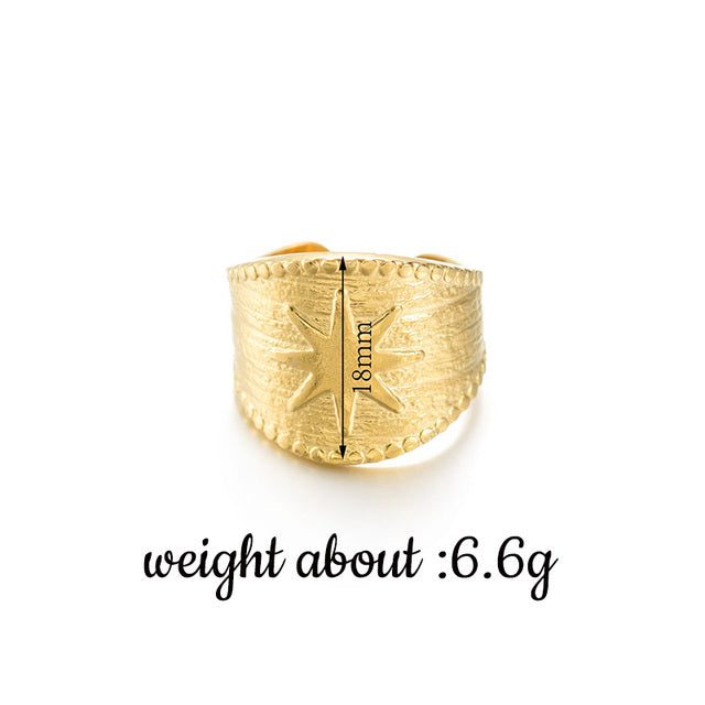 Trendy Gold Cocktail Ring