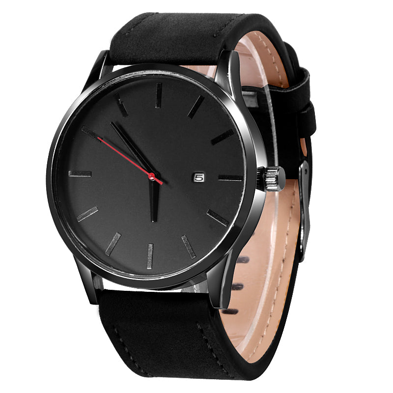 Timeless Elegance: Leather Quartz Watch