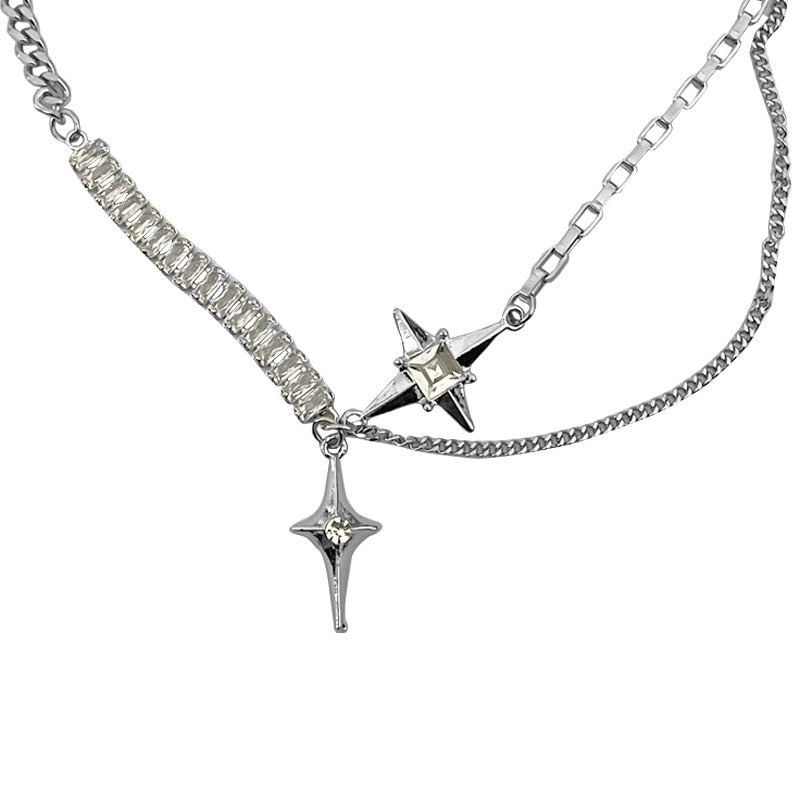 Eternal Sparkle Star Cross Necklace