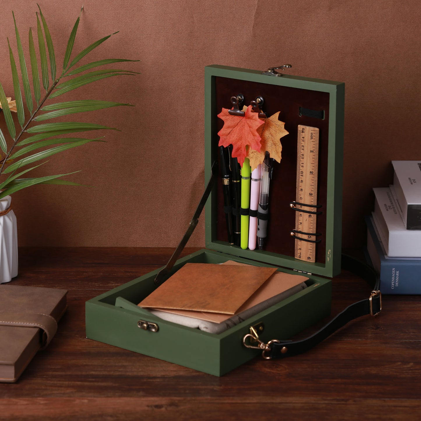 Messenger Wood Box for Creatives, Writers & Artists