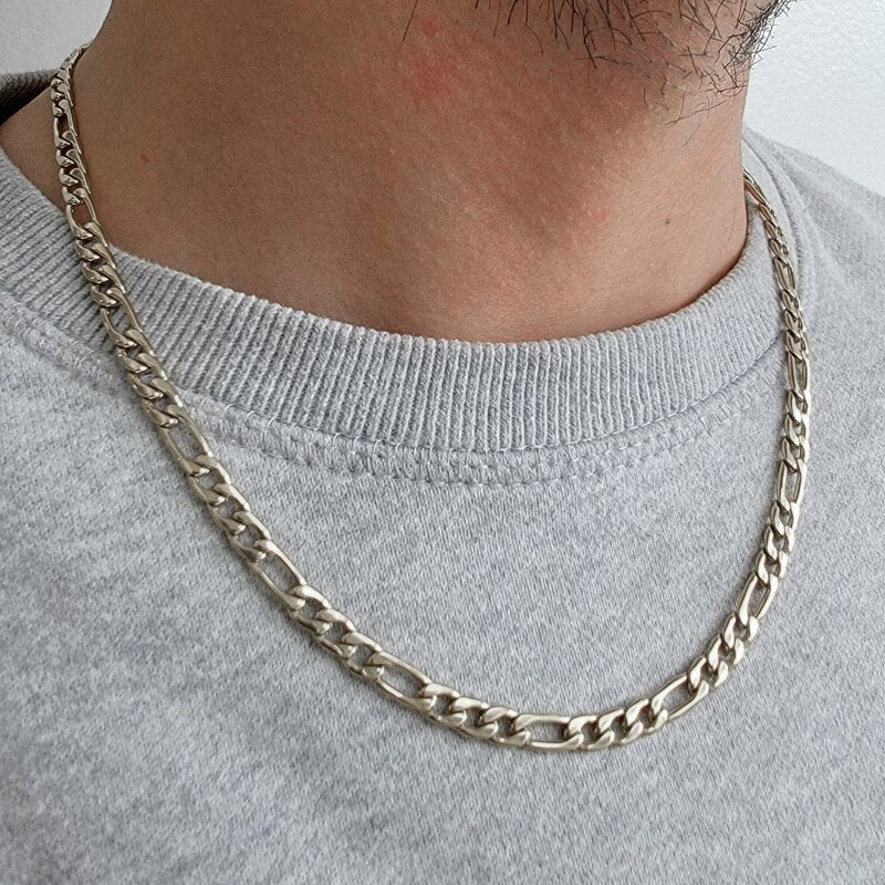 Trendy Paper Clip Chain Men's Necklace