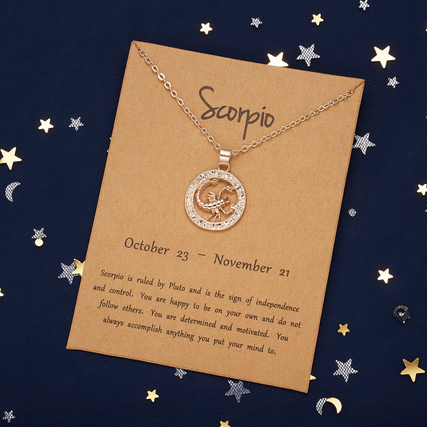 Women's 12 Constellation Zodiac Necklace