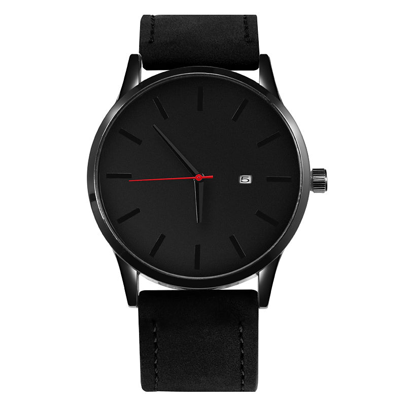 Timeless Elegance: Leather Quartz Watch