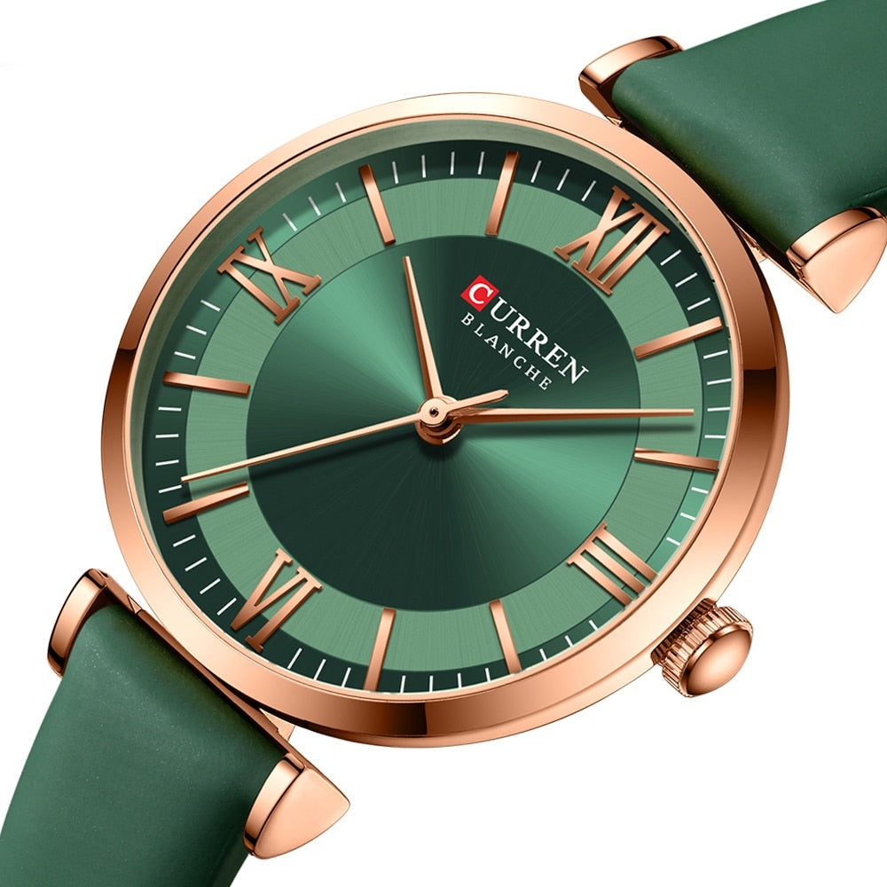 Timeless Elegance: Classic Clock Leather Watch