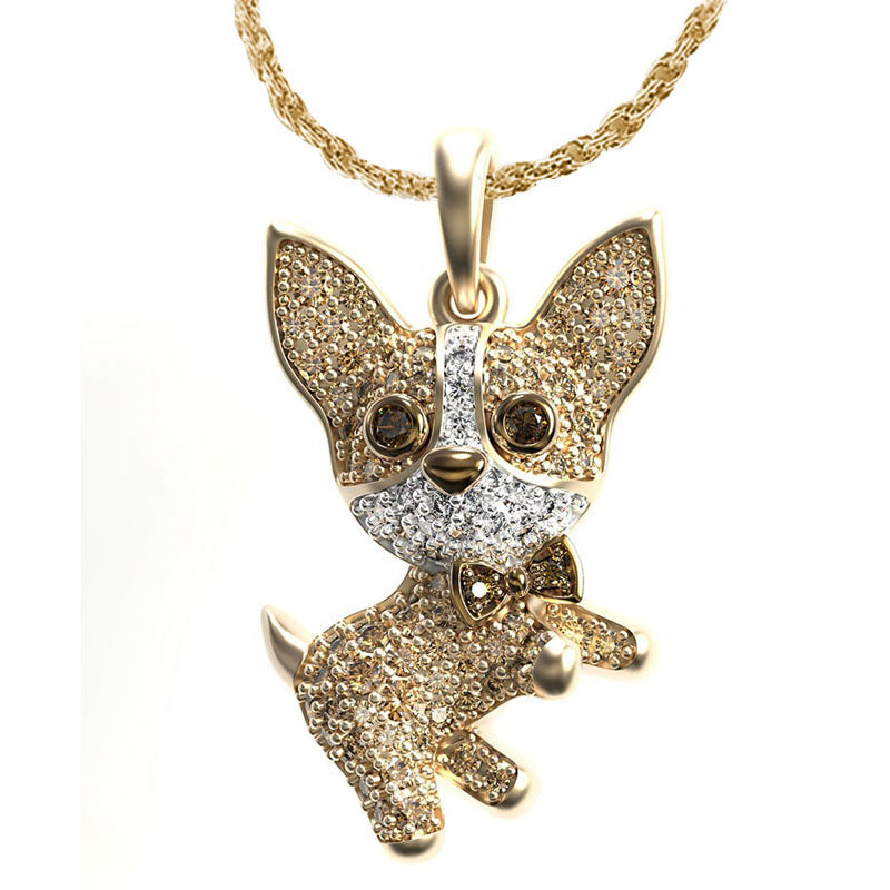 Charming Chihuahua Dog Necklace Pendant