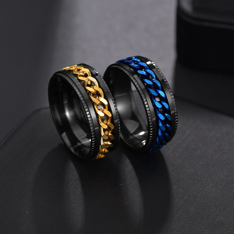 Titanium Rotating Fidget Ring