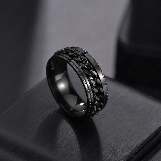 Titanium Rotating Fidget Ring