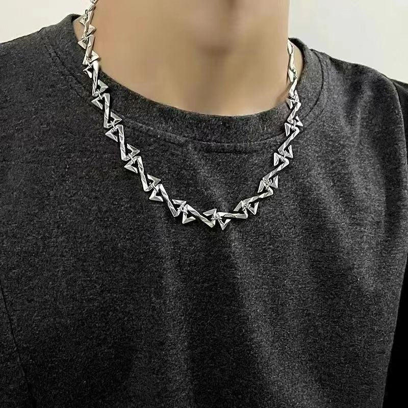 Trendy Z Letter Chain Stainless Steel Necklace