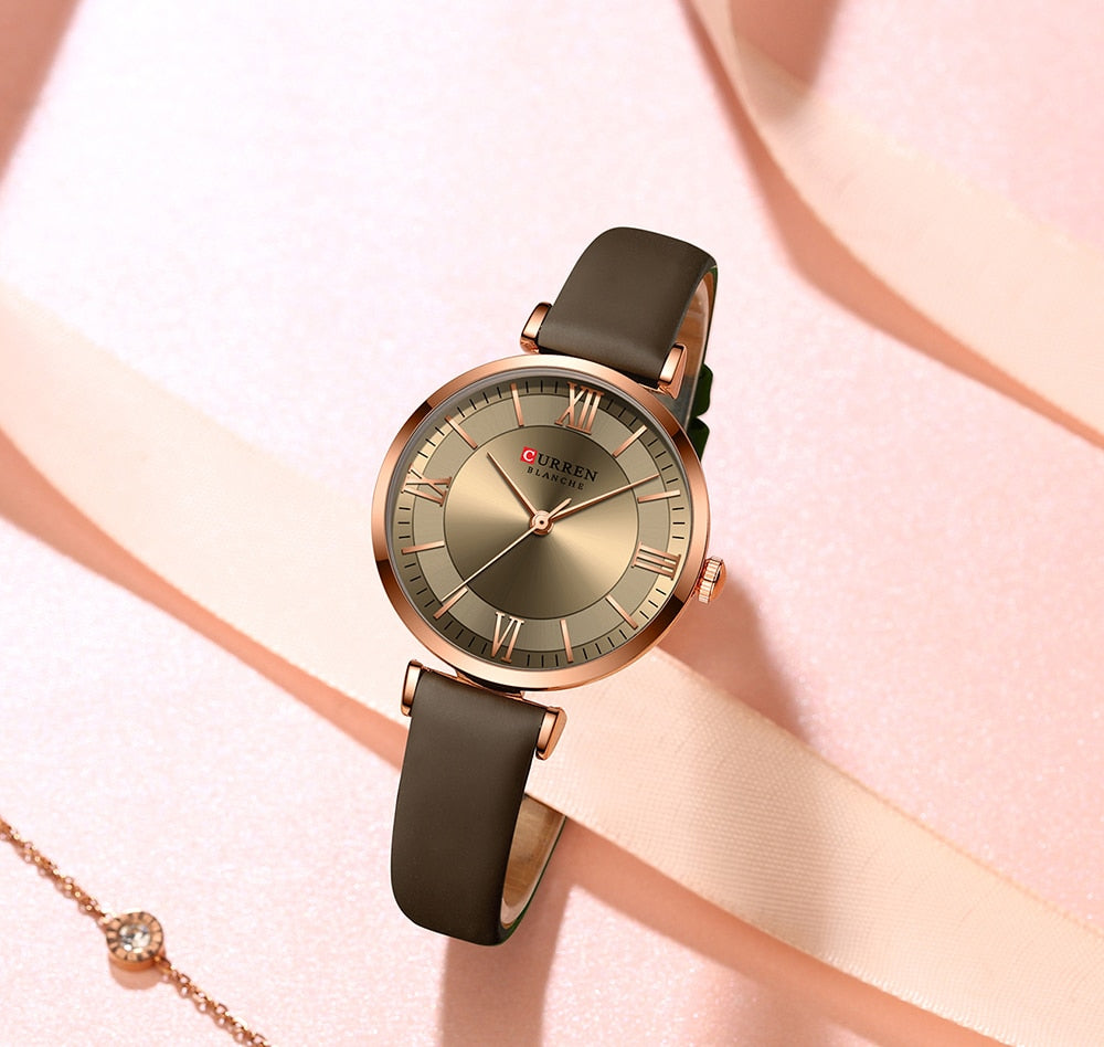 Timeless Elegance: Classic Clock Leather Watch