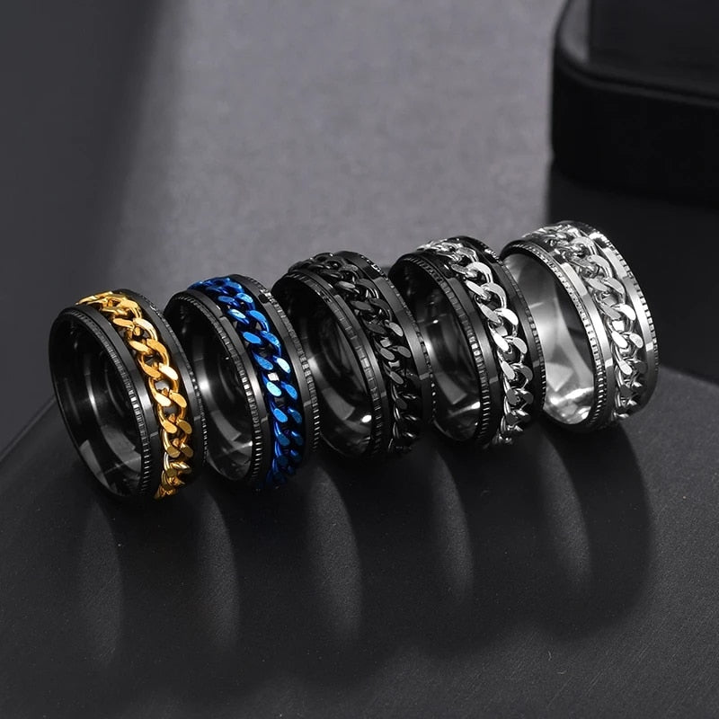 Titanium Rotating Fidget Ring