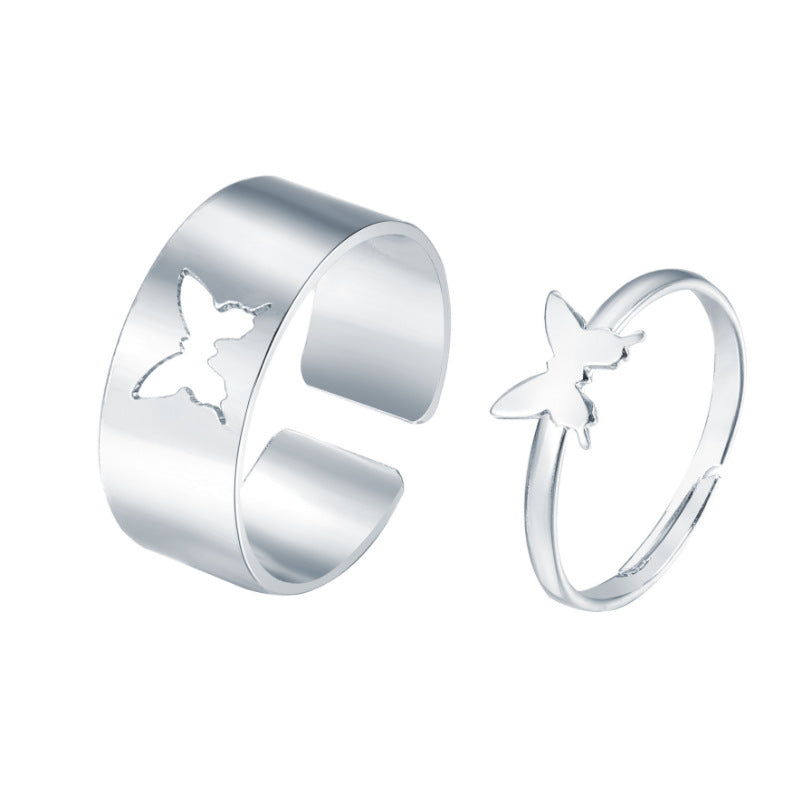 Elegant Butterfly Rings