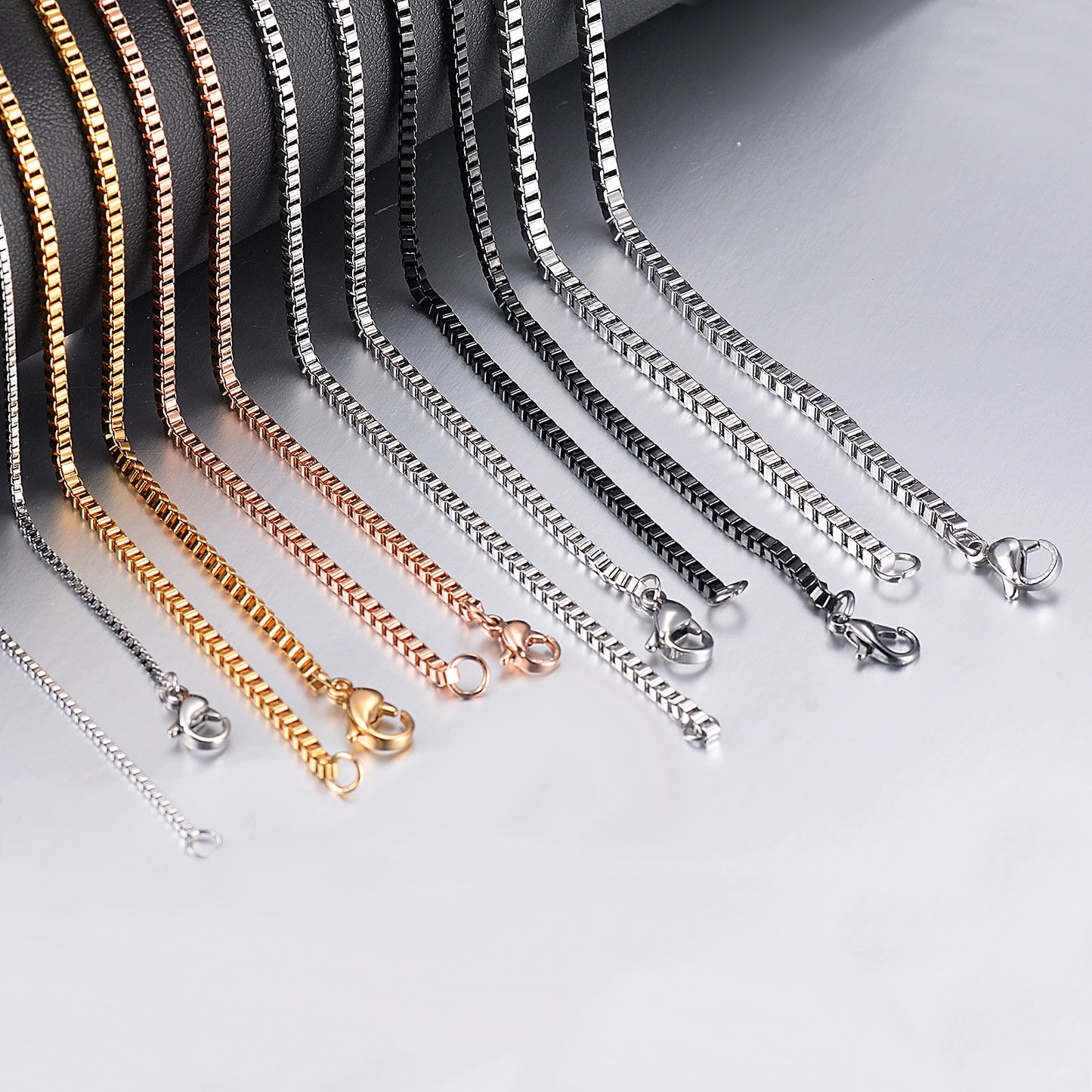 Durable Stainless Steel Box Chain Necklace