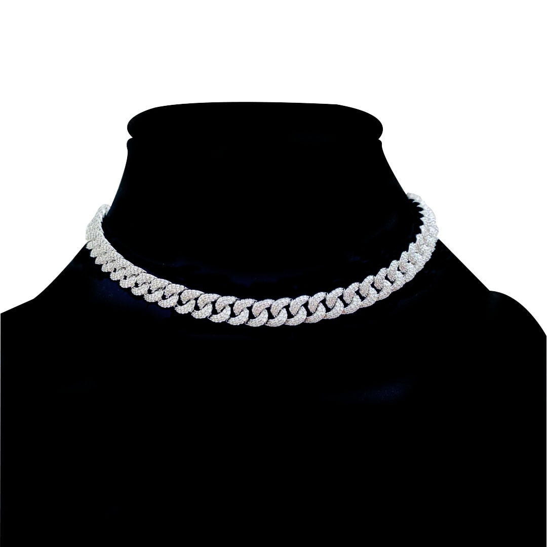 Luxurious Iced Out Bling CZ Necklace