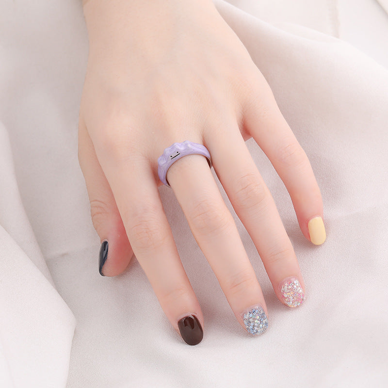 Smiley Ditto Pokemon Adjustable Couple Rings