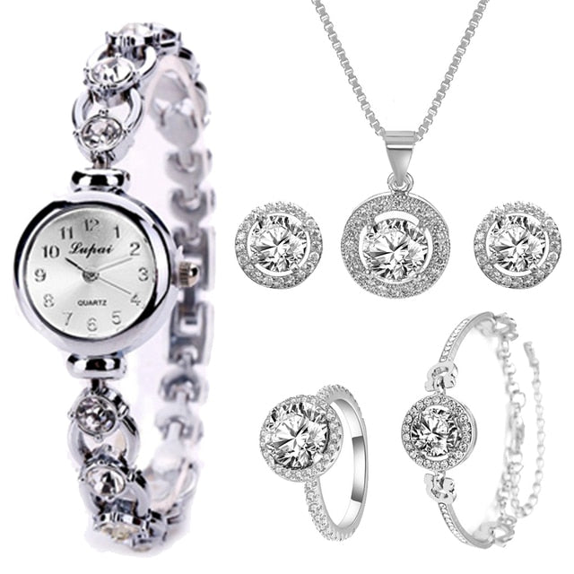 Radiant Elegance Crystal Watch Set