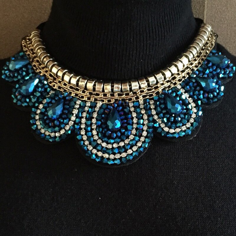 Crystal Elegance Statement Choker Necklace