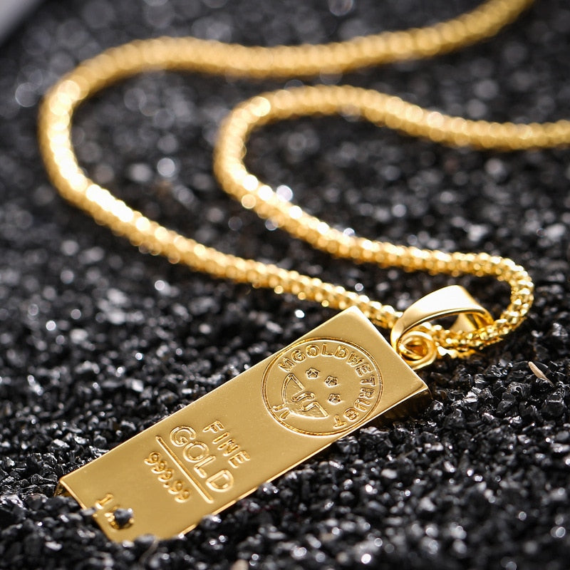 Gold Bar Necklace