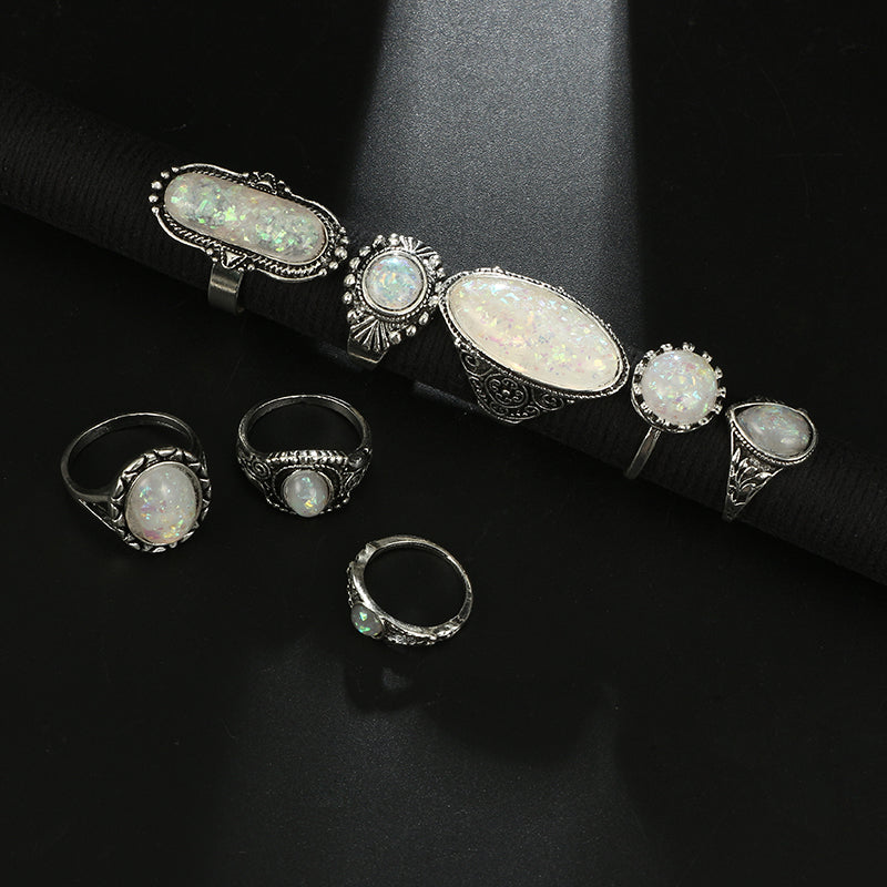 Stylish Antique Silver Color Rings Sets